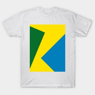 Green Yellow Blue Squares T-Shirt